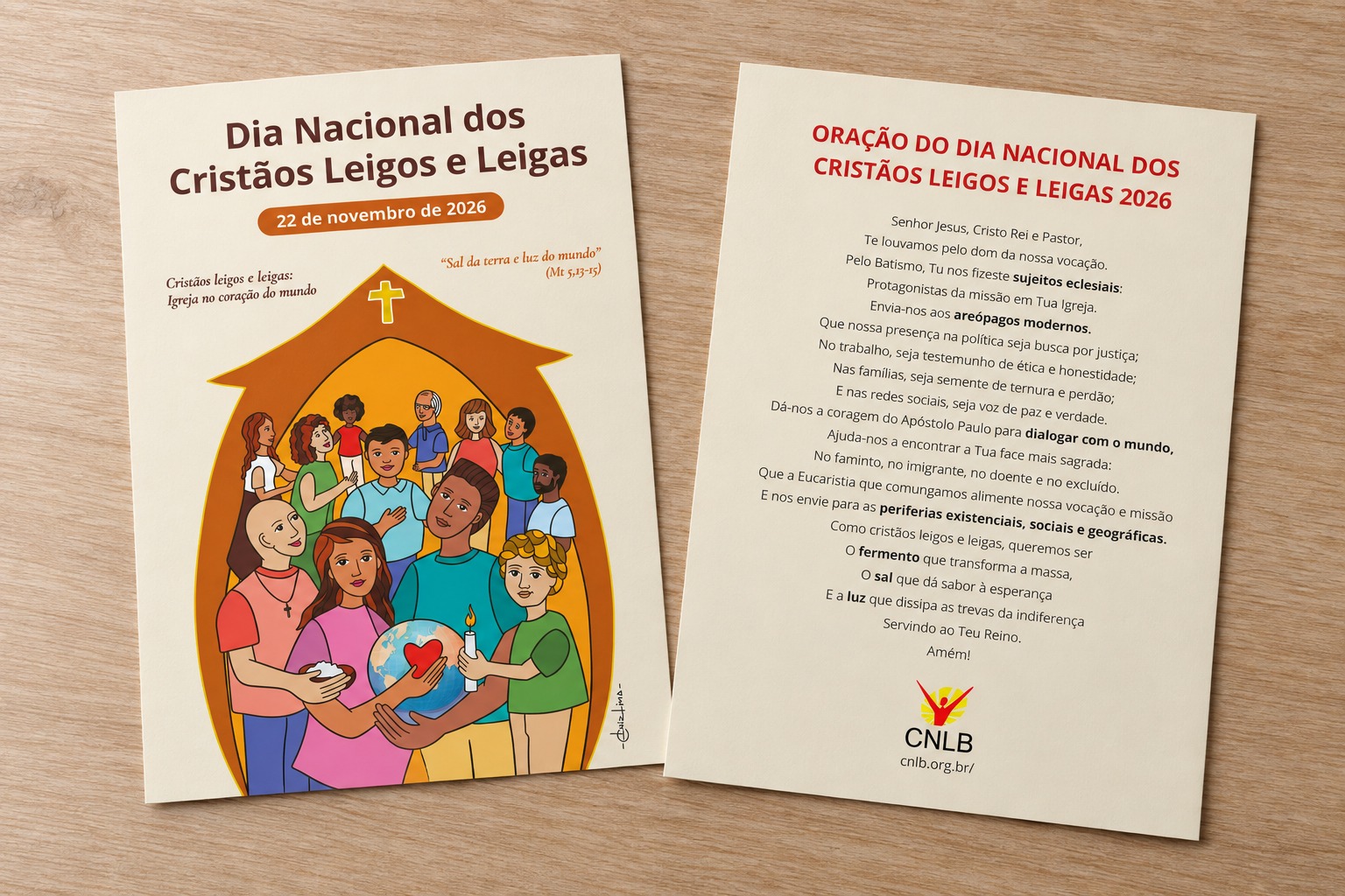 “Igreja no coração do mundo” é tema do Dia Nacional dos Cristãos Leigos e Leigas 2026